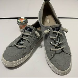 Sperry Crest Vibe slip on gray sneakers
